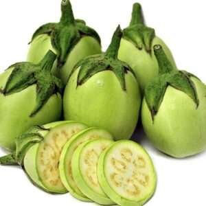 Brinjal F1 Hybrid Green Round - Vegetable Seeds